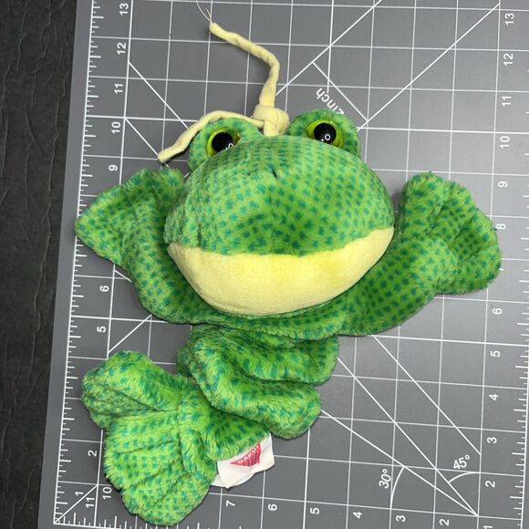 VTG Dakin Frog Musical Pull Plush PLAYS Take Me Out To The Ball Park 1994 - Picture 7 of 7